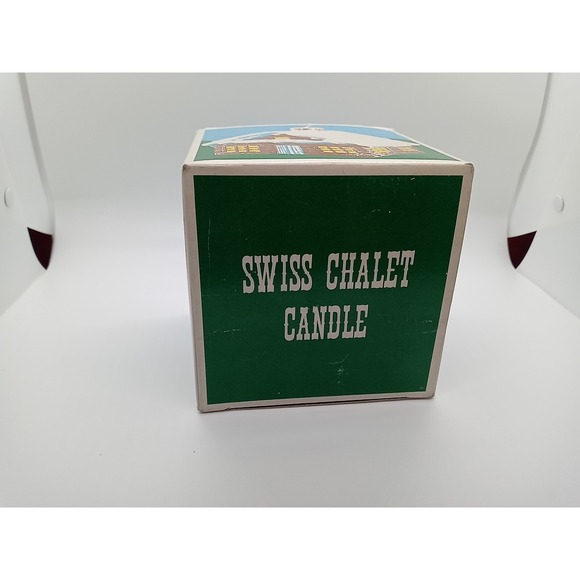 Vtg Christmas Candle Swiss Chalet Fuller Bush Co. Unique Cabin Shaped Candle - Picture 9 of 13